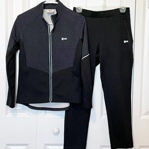 🔥SALE🔥EXR JUNIOR’S ATHLETIC PANTS & JACKET BLACK/GRAY SET SIZE 90-X SMALL PETITE